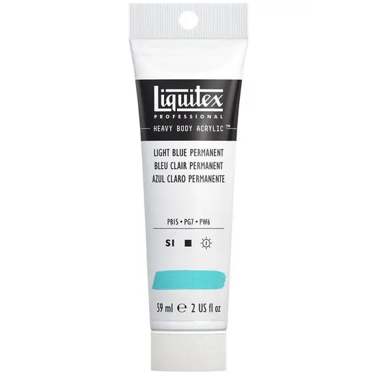 Acrylic Hb Paint – 2 Oz Light Blue Permanent (Series 1) 1