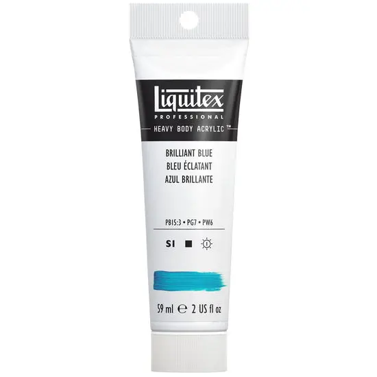 Acrylic Hb Paint – Brilliant Blue, 2 Oz (60Ml), Series 1A, High-Flow Formula 1