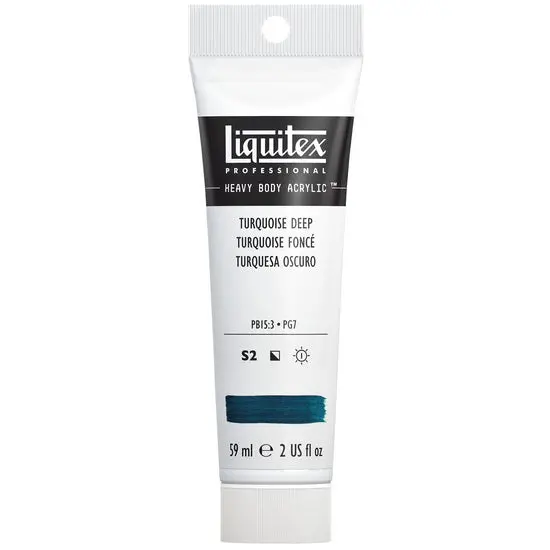 Acrylic Hb Paint – Deep Turquoise (2 Oz) 1