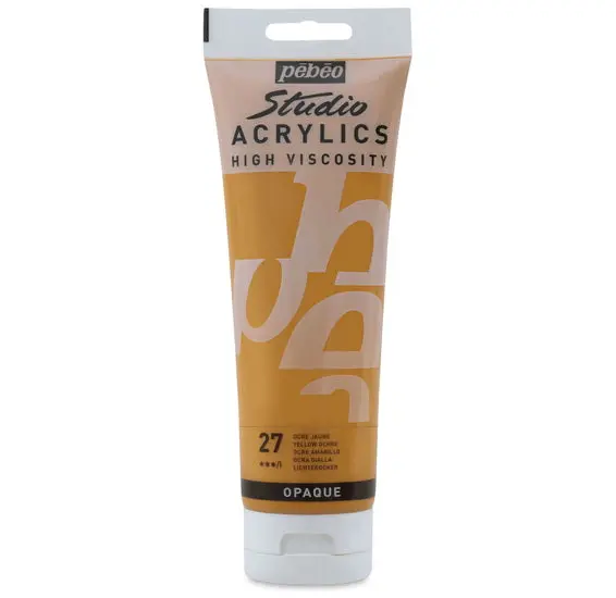 Acrylic Heavy Body Paint – Yellow Ochre, 250 Ml (Studio Line) 1