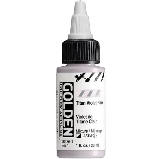 Acrylic High Flow Paint – Titan Violet Pale, 1 Oz (30 Ml), Series 1 1