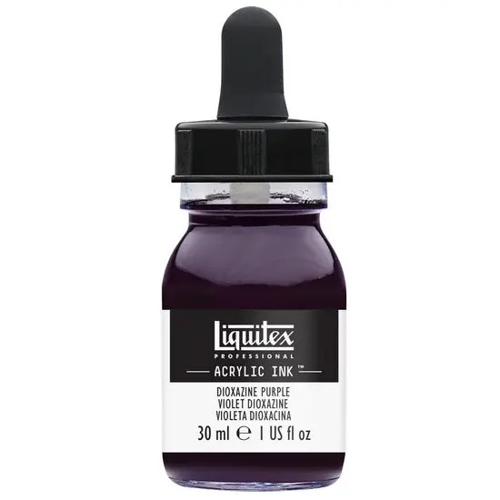 Acrylic Ink In Dioxazine Violet – 30 Ml Bottle 1