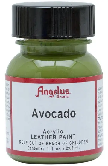 Acrylic Leather Paint – Avocado Shade, 1 Oz Bottle 1
