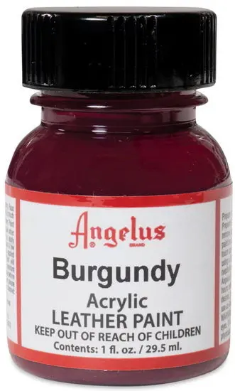 Acrylic Leather Paint – Burgundy, 1 Oz 1
