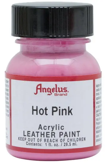 Acrylic Leather Paint – Hot Pink, 1 Oz Bottle 1