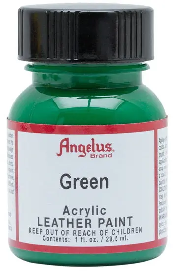 Acrylic Leather Paint In Vibrant Green – 1 Oz (29.6 Ml) 1
