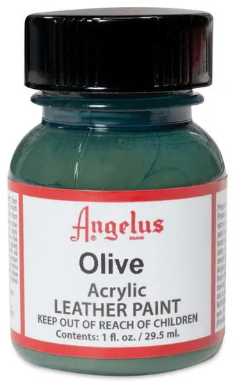 Acrylic Leather Paint – Olive Tone (1 Oz) 1