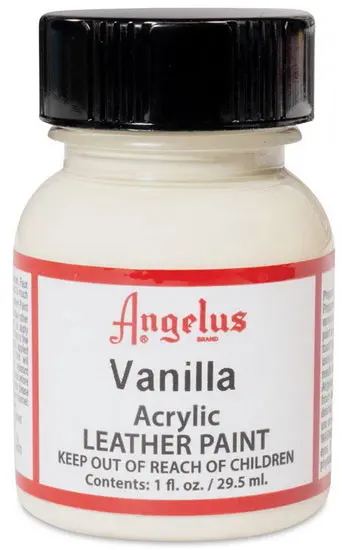 Acrylic Leather Paint – Vanilla Hue, 1 Oz, Flexible & Durable Finish 1