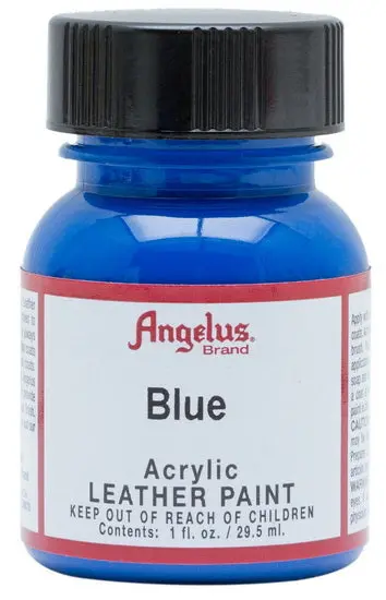 Acrylic Leather Paint – Vibrant Blue, 1 Oz 1