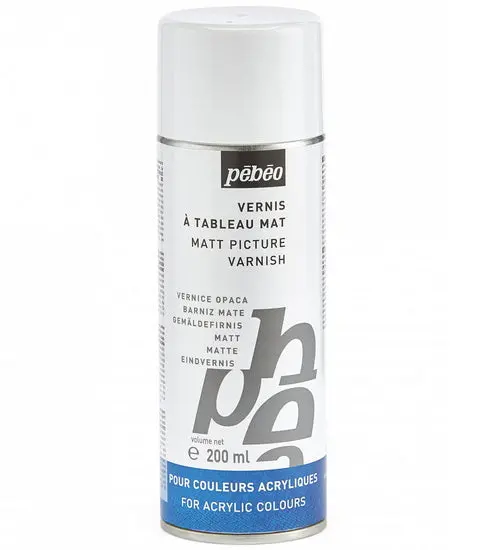 Acrylic Picture Varnish Spray – Matte Finish, 200Ml Can 1