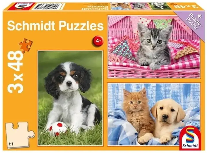 Adorable Puppies And Kitties Sticker Pack – 3X48 Count 1