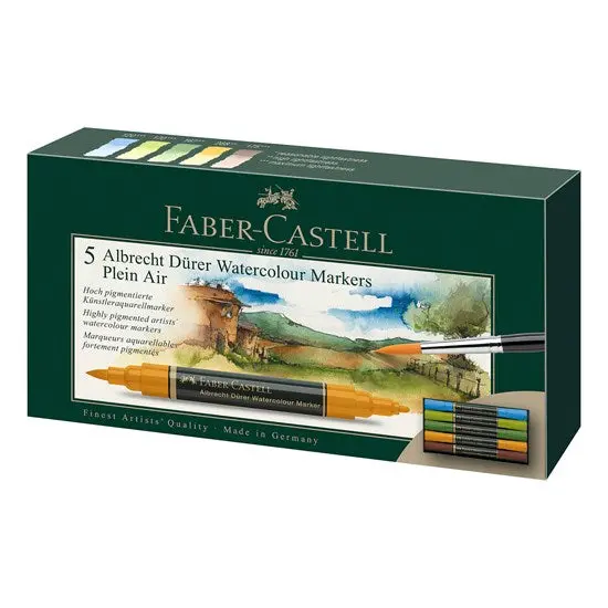 Albrecht Dürer Plein Air Watercolor Marker Set – 5-Piece Travel Kit 1