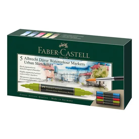 Albrecht Dürer Sketch Marker Set – 5-Piece Watercolor Collection 1