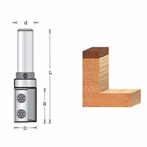 Amana Rc-2400 Flush-Trim Router Bit With Upper Bearing – 50Mm 1