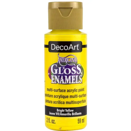 Americana Acrylic Gloss Enamel In Bright Yellow – 60Ml Bottle 1