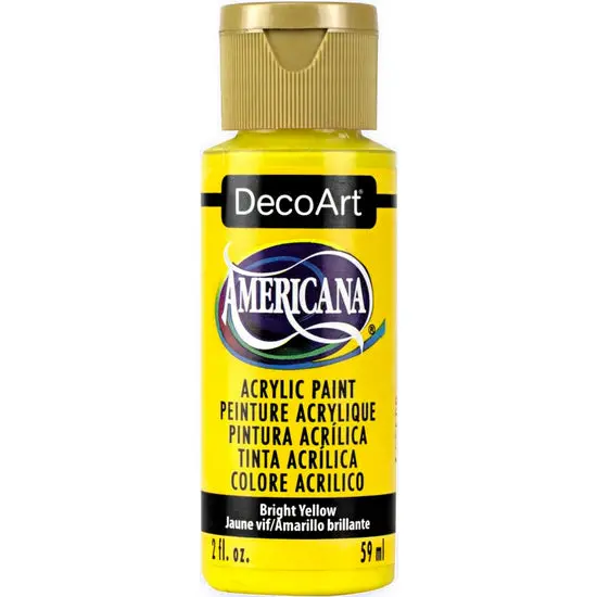 Americana Acrylic Paint – Bright Yellow, 60Ml 1