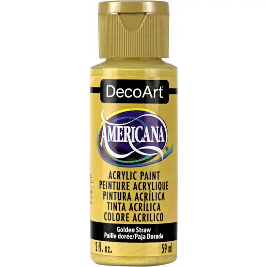 Americana Acrylic Paint In Golden Straw – 60Ml Bottle 1
