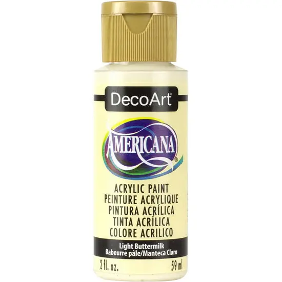 Americana Acrylic Paint – Light Buttermilk Shade, 60 Ml 1