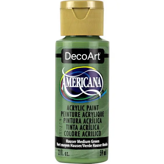 Americana Acrylic Paint – Medium Green Hauser, 60Ml 1