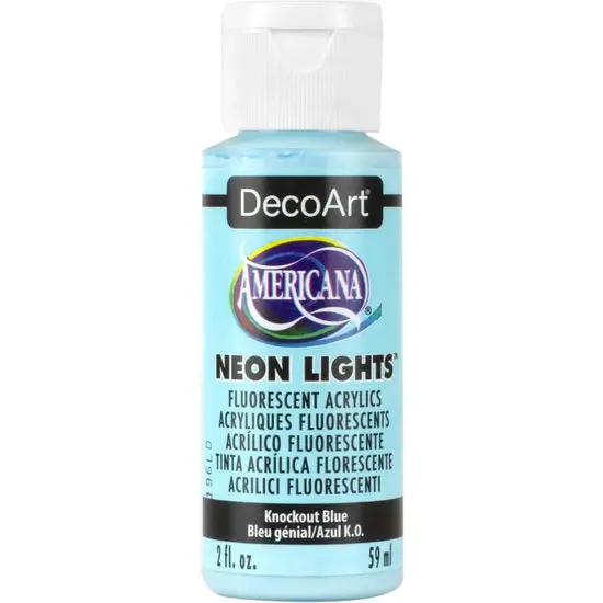 Americana Acrylic Paint – Neon Knockout Blue, 60Ml 1