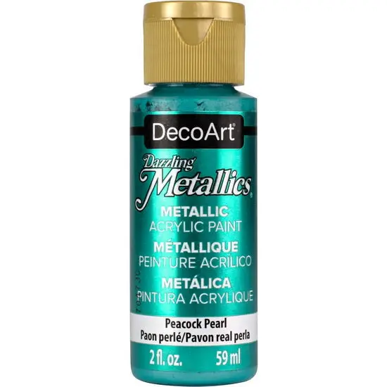 Americana Dazzling Metallic Acrylic Paint – Peacock Pearl, 60Ml 1