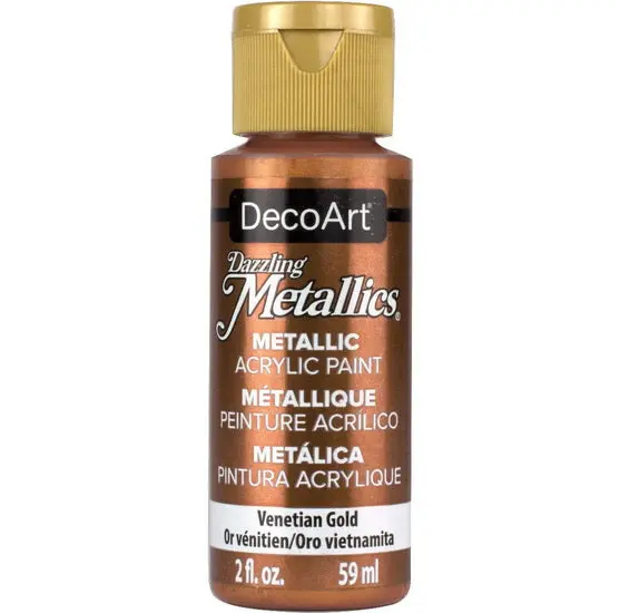 Americana Dazzling Metallic Acrylic – Venetian Gold, 60Ml Bottle 1