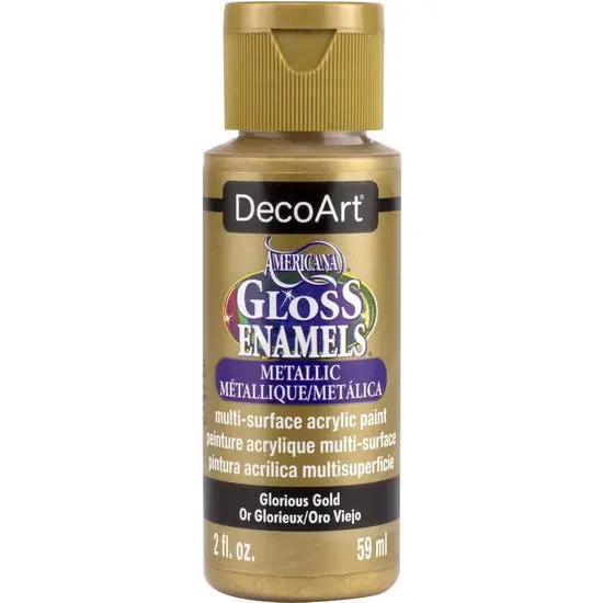 Americana Gloss Enamel In Glorious Gold – 60Ml Shiny, Durable Finish 1