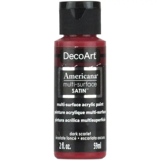 Americana Satin Acrylic – Dark Scarlet, 60 Ml 1