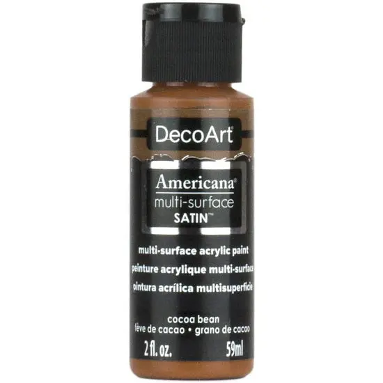 Americana Satin Acrylic Paint – 60 Ml Cocoa Bean, Low-Sheen Finish 1