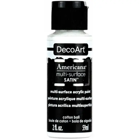 Americana Satin Acrylic Paint – Cotton Ball, 60Ml 1