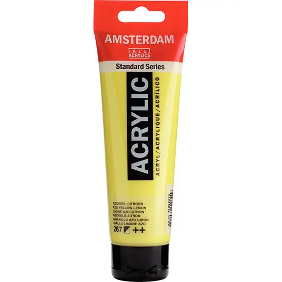 Amsterdam Acrylic Paint – Azo Lemon Yellow, 120Ml Tube 1