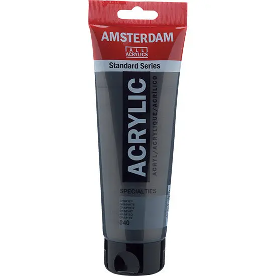 Amsterdam Acrylic Paint – Graphite, 250Ml Bottle 1