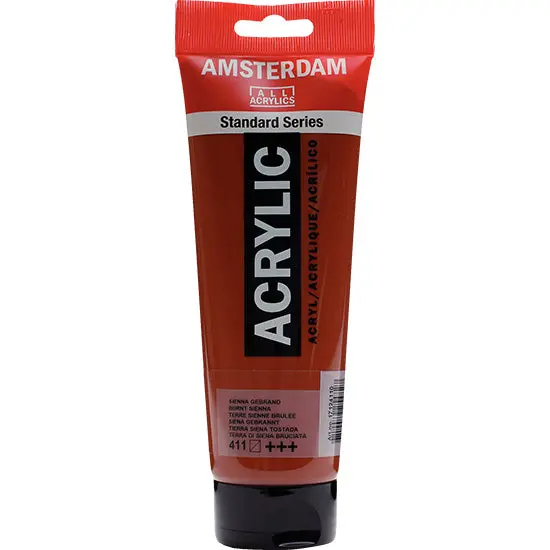 Amsterdam Acrylic Paint In Burnt Sienna – 250 Ml Tube 1