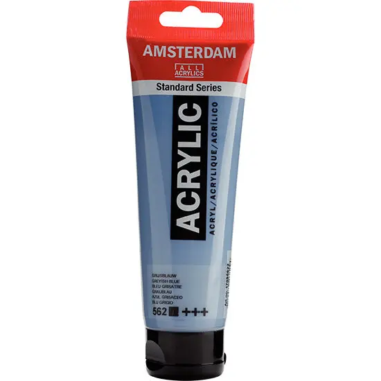 Amsterdam Acrylic Paint In Greyish Blue, 120 Ml Tube 1