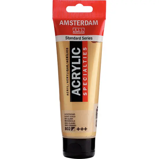 Amsterdam Acrylic Paint In Light Gold, 120 Ml 1