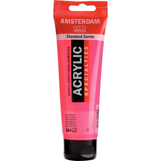 Amsterdam Acrylic Paint In Reflex Pink – Large 120Ml Bottle 1