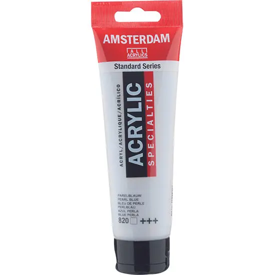 Amsterdam Acrylic Paint – Pearl Blue, 120 Ml Bottle For Luminous Mixed Media Applications 1