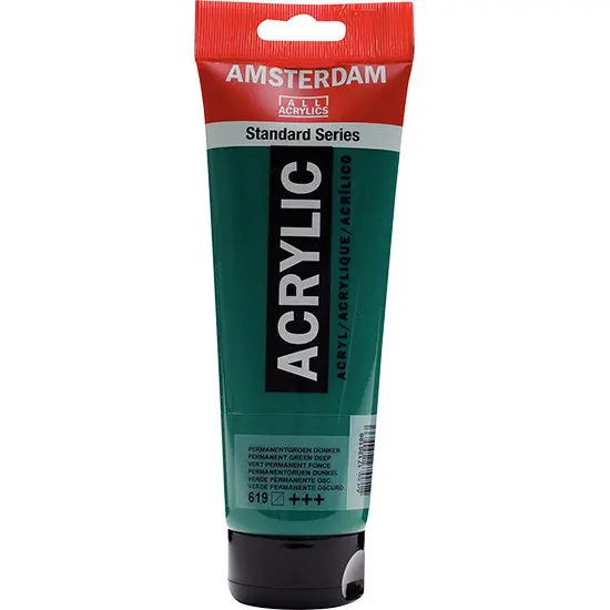 Amsterdam Acrylic Paint – Permanent Green Deep, 250 Ml 1