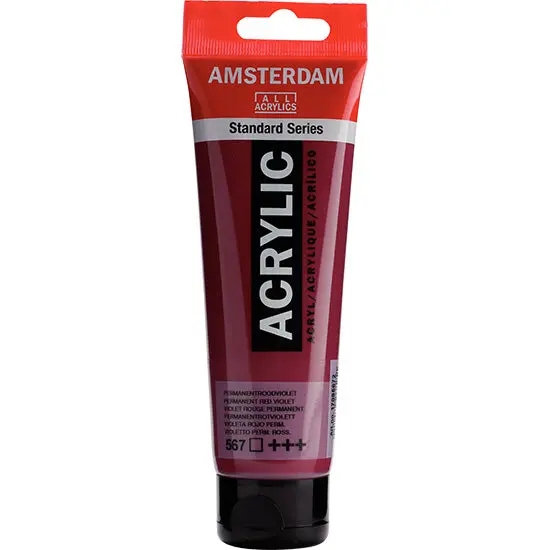 Amsterdam Acrylic Paint – Permanent Red Violet, 120Ml Artist-Grade Tube 1