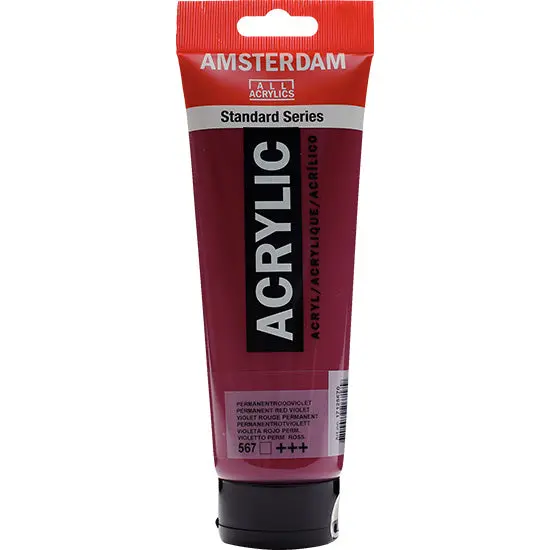 Amsterdam Acrylic Paint – Permanent Red Violet, 250 Ml 1