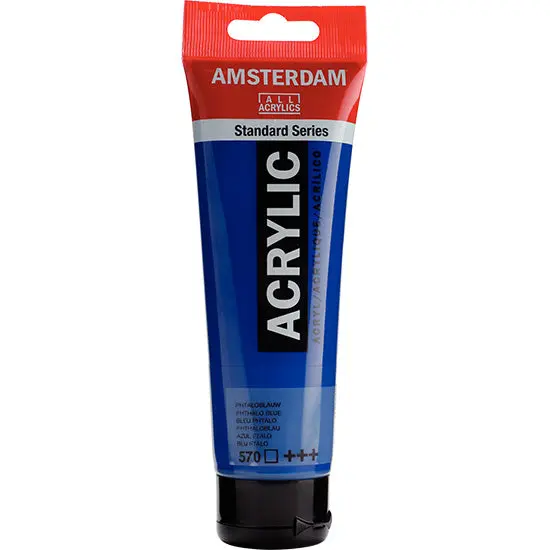 Amsterdam Acrylic Paint – Phthalo Blue, 120 Ml Professional Grade 1
