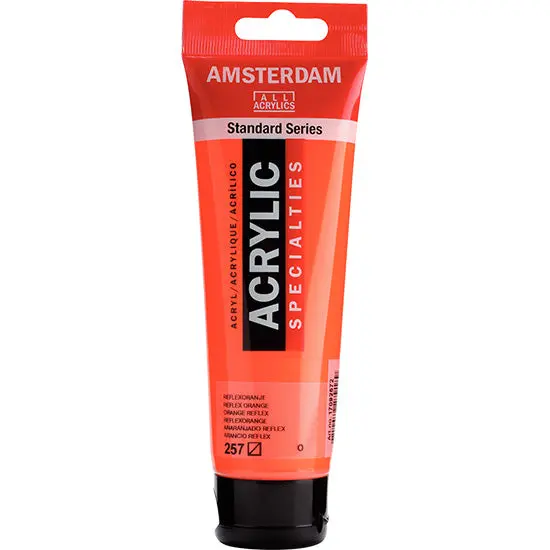 Amsterdam Acrylic Reflex Orange Paint – 120Ml Professional Grade 1