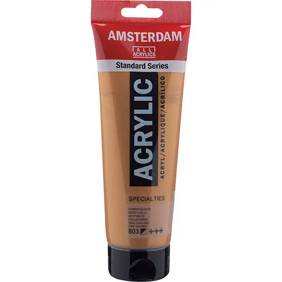 Amsterdam Deep Gold Acrylic Paint - 250Ml Artist-Grade 1