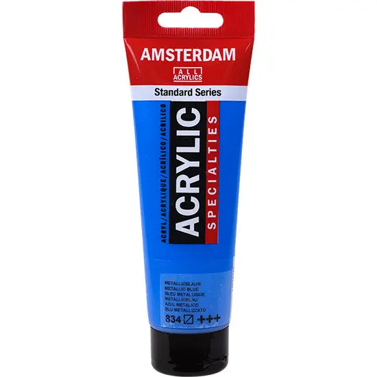 Amsterdam Metallic Blue Acrylic Paint – 120 Ml 1