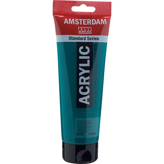 Amsterdam Professional Acrylic Paint – Phthalo Green, 250Ml 1