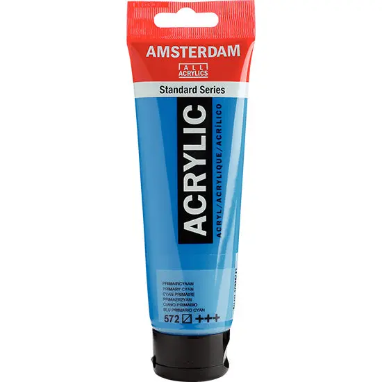 Amsterdam Standard Acrylic Paint – Primary Cyan, 120 Ml 1