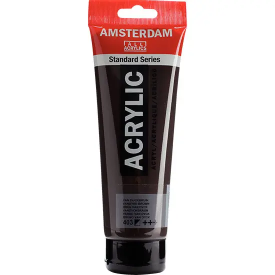 Amsterdam Van Dyck Brown Acrylic Paint – 250 Ml Rich Earth Tone 1