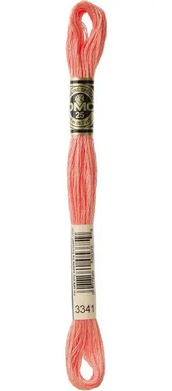 Apricot Embroidery Floss Skein (Color #3341) 1