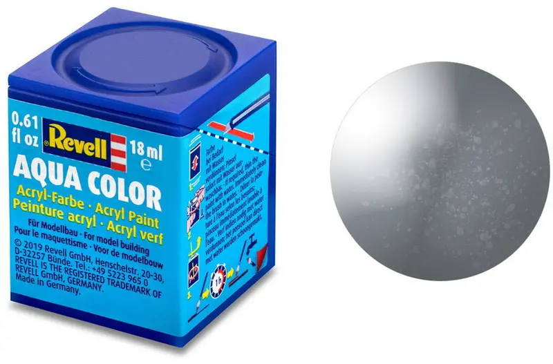 Aqua Color Acrylic Paint - 18 Ml Steel Metallic 1