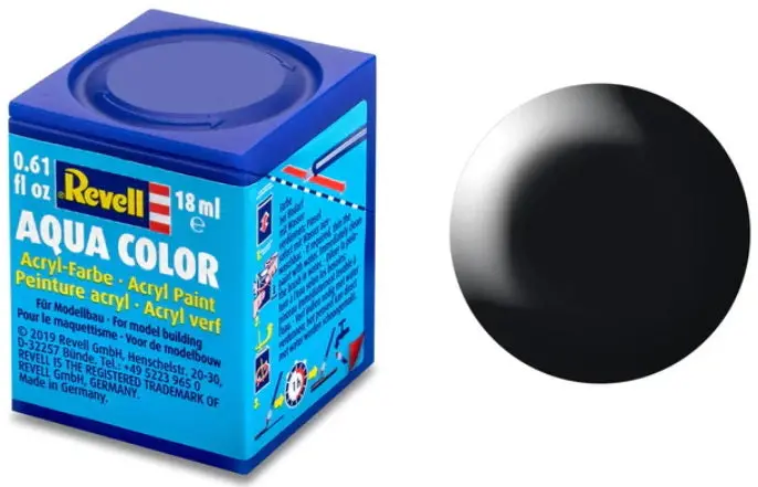 Aqua Color Acrylic Paint – Black Silk, 18 Ml 1
